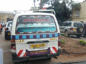 A Kampala taxi