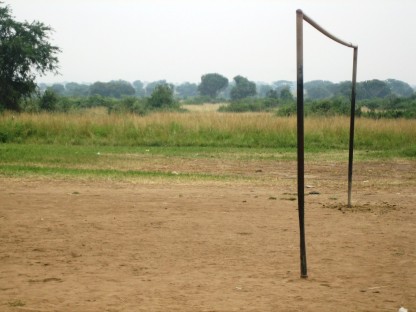 The football pitch at Katunguru